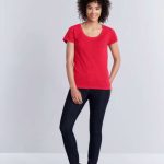 SOFTSTYLE® LADIES' DEEP SCOOP T-SHIRT