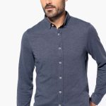 LONG-SLEEVED JACQUARD KNIT SHIRT