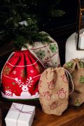 DRAWSTRING BAG WITH CHRISTMAS PATTERNS - Slika 2