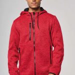 MEN'S HEATHER HOODED JACKET