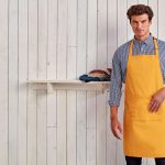‘COLOURS’ BIB APRON WITH POCKET