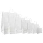 Papirnata natron vrećica s pletenom ručkom