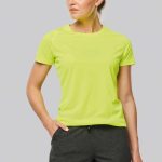 LADIES' RECYCLED ROUND NECK SPORTS T-SHIRT