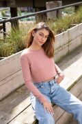 WOMEN'S L/S CROPPED T