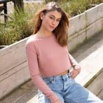 WOMEN'S L/S CROPPED T