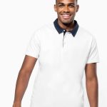 MEN'S TWO-TONE JERSEY POLO SHIRT