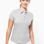 LADIES' SHORT SLEEVED JERSEY POLO SHIRT