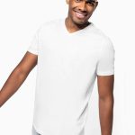 MEN'S SHORT-SLEEVED V-NECK T-SHIRT