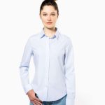 LADIES’ LONG-SLEEVED COTTON POPLIN SHIRT