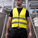 SAFETY VEST "WOLFSBURG" - BLACK HEM