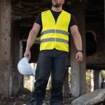 BASIC SAFETY VEST FOR PRINT "KARLSRUHE" - 2 VELCRO