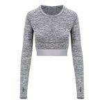 WOMEN'S LONG SLEEVE CROP T
