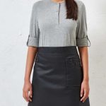 'DIVISION' WAXED LOOK DENIM WAIST APRON