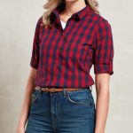 'MULLIGAN' CHECK - WOMEN'S LONG SLEEVE COTTON SHIRT