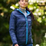 WOMENS HOODED PACKAWAY FIREDOWN JACKET