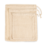 MESH BAG WITH DRAWSTRING CARRY HANDLE