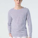 SOL'S MARINE MEN - LONG SLEEVE STRIPED T-SHIRT