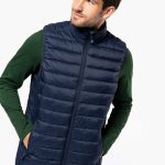 MEN’S LIGHTWEIGHT SLEEVELESS FAKE DOWN JACKET