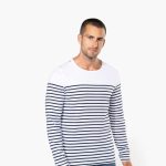 MEN’S LONG-SLEEVED BRETON STRIPE TOP
