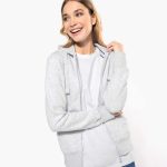 LADIES' FULL ZIP HOODED SWEATSHIRT