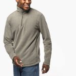 ENZO - ZIP NECK MICROFLEECE JACKET