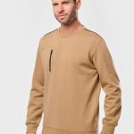 UNISEX DAYTODAY CONTRASTING POCKET SWEATSHIRT