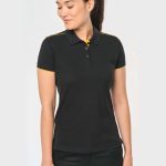 LADIES' SHORT-SLEEVED CONTRASTING DAYTODAY POLO SHIRT