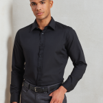 MEN’S LONG SLEEVE FITTED POPLIN SHIRT