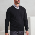 'ESSENTIAL' ACRYLIC MEN'S V-NECK SWEATER