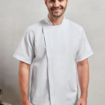CHEF'S ZIP-CLOSE SHORT SLEEVE JACKET