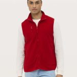 SOL'S NORWAY - UNISEX SLEEVELESS FLEECE CARDIGAN